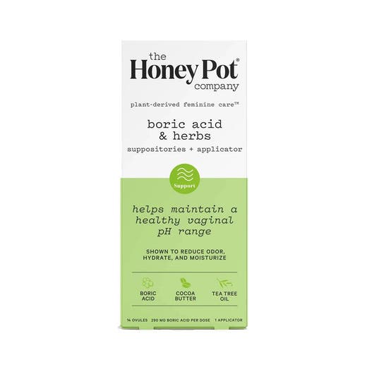 The Honey Pot Boric Acid & Herbs Suppositories 14 count
