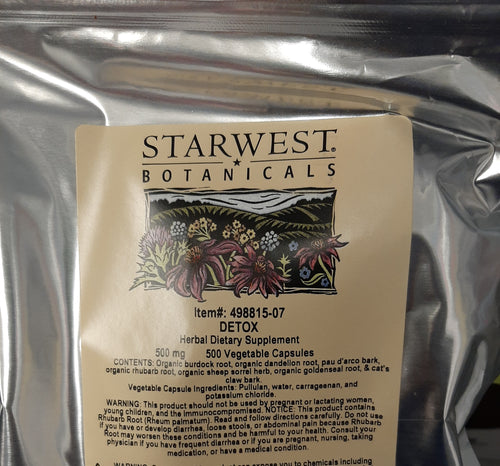 Detox Herbal capsules 20caps for 5.00(IN STORE PURCHASE ONLY)